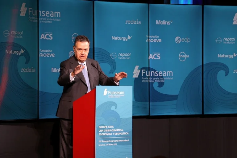 Presidente de Enagás durante su intervención