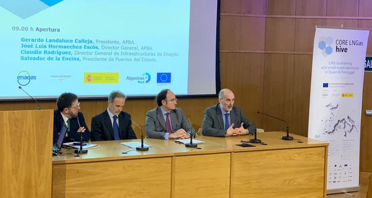 Intervención en un evento sobre proyecto CORE LNGas