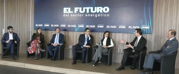 Speakers talking at the 'The Future of the Energy Sector' forum