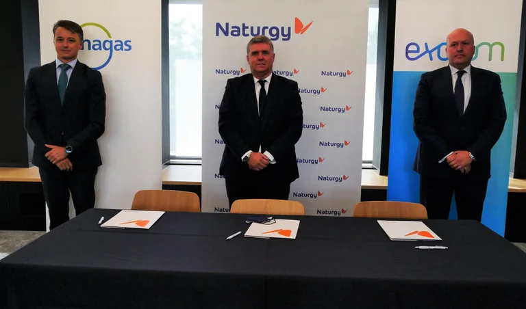 Firma de acuerdo entre Enagás, Naturgy y Exolum