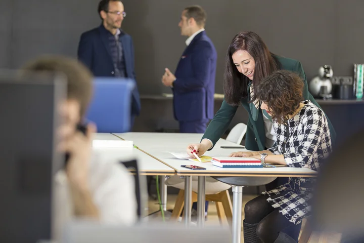 Professionals in work environment
