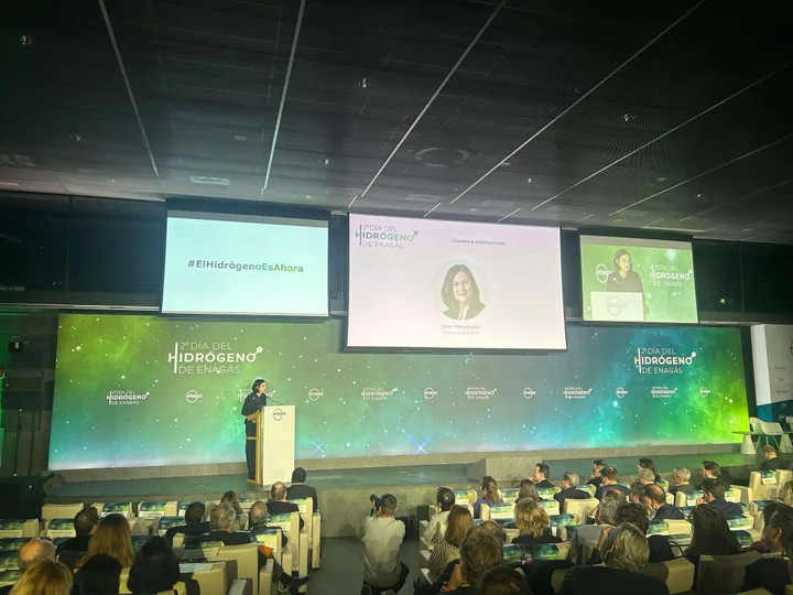 Cani Fernández en la clausura del 2º Día del Hidrógeno de Enagás