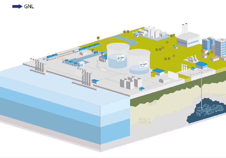 Infografía que explica la puesta en frío y gaseado de buques