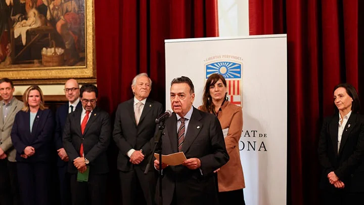 Antonio Llardén en la toma de posesión del consejo social de la Universidad de Barcelona