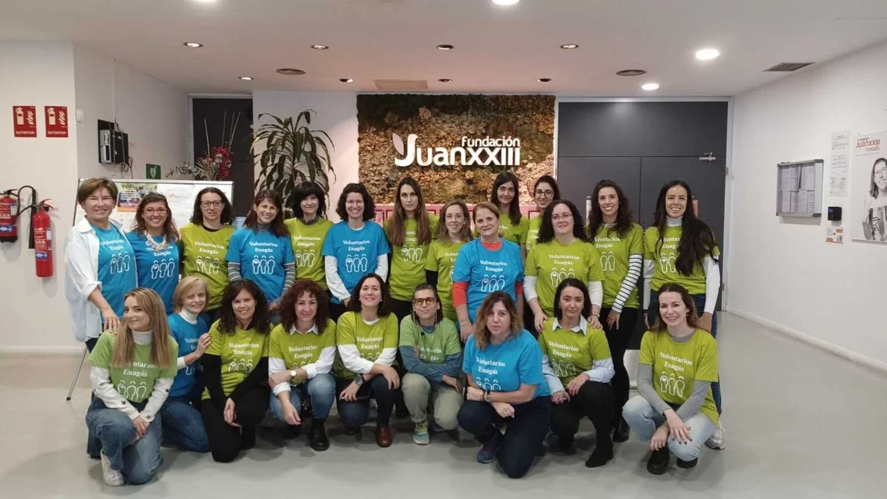 Enagás volunteer group at the Juan XXIII Foundation