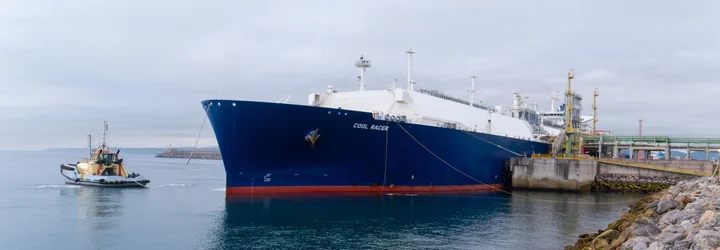 Ship docking at the El Musel Plant