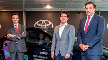 Cabify incorpora una flota de vehículos impulsados por hidrógeno