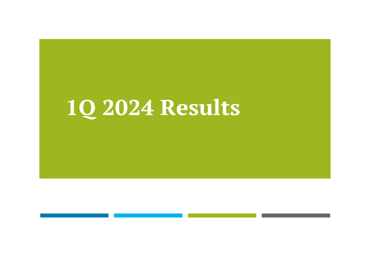 1Q 2024 Results Presentation