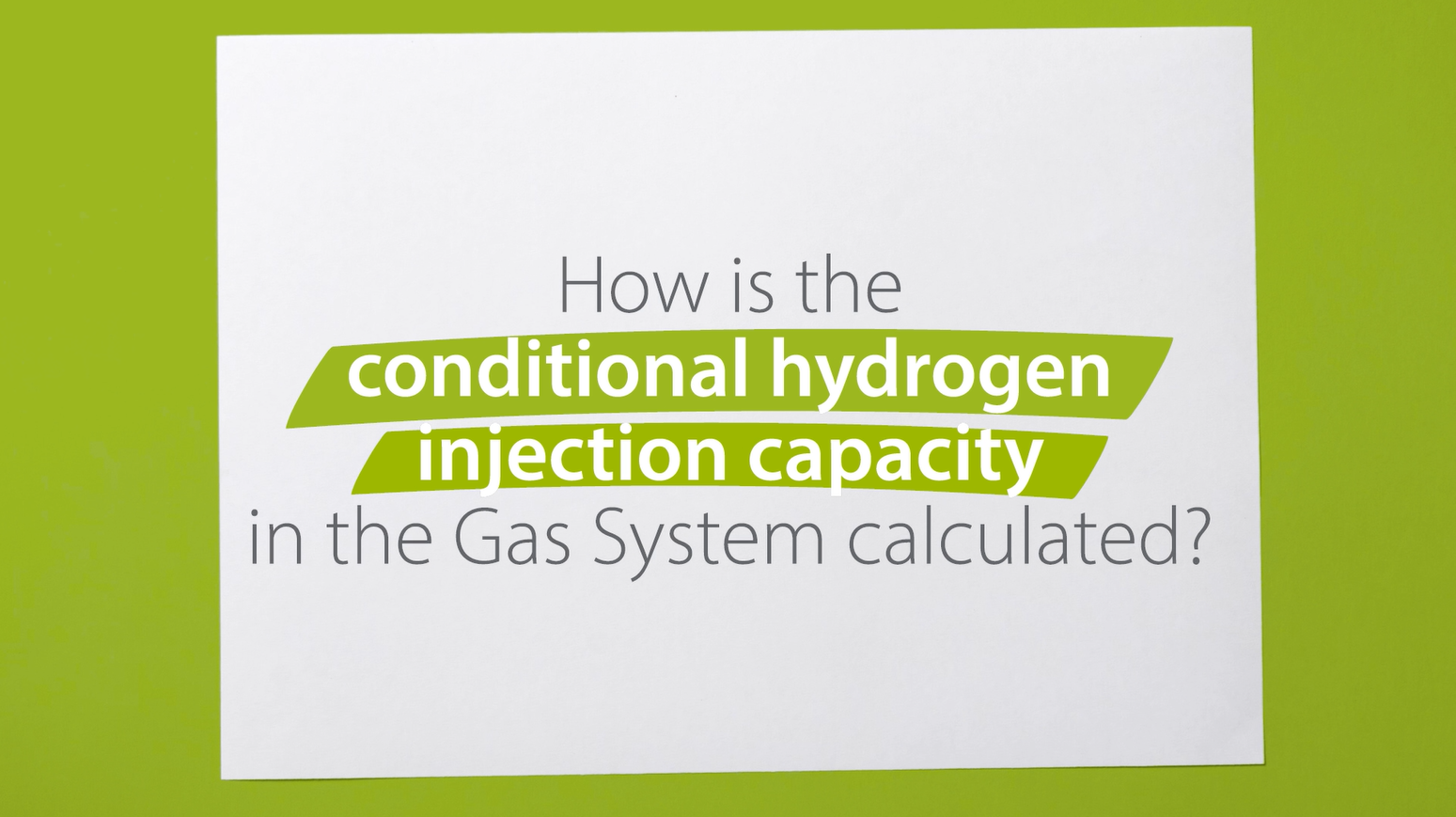 How is the conditional hydrogen injection capacity in gas transmission system calculated?