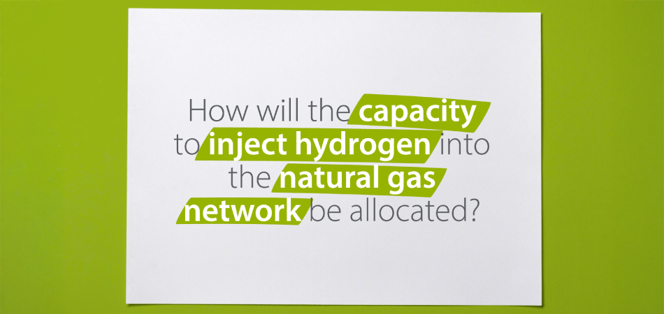 Procedure for connecting hydrogen to the natural gas network