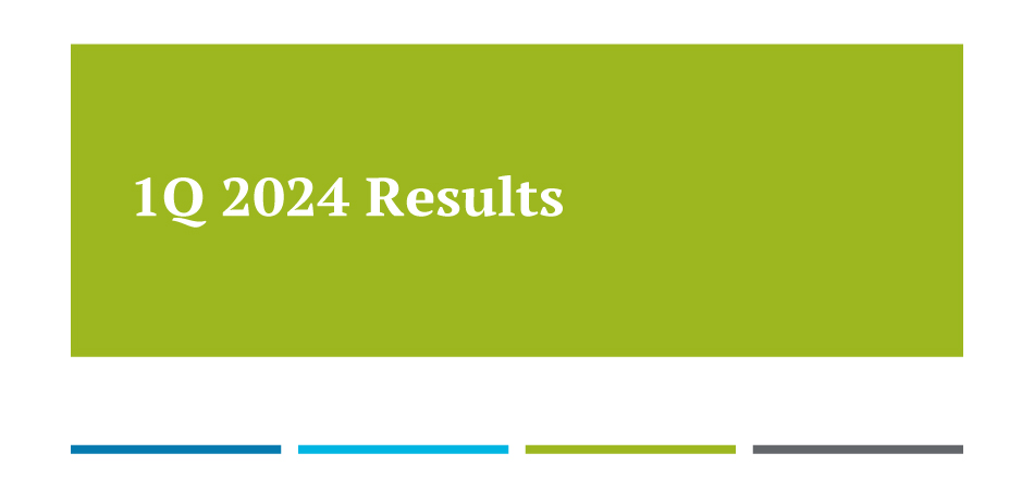 Announcement of 1Q 2024 results presentation