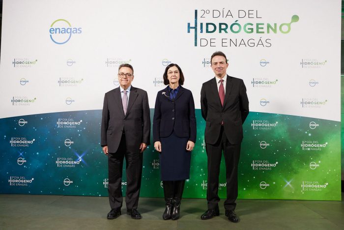 The Enagás Chairman, the CNMC President and the Enagás CEO at the 2nd Enagás Hydrogen Day