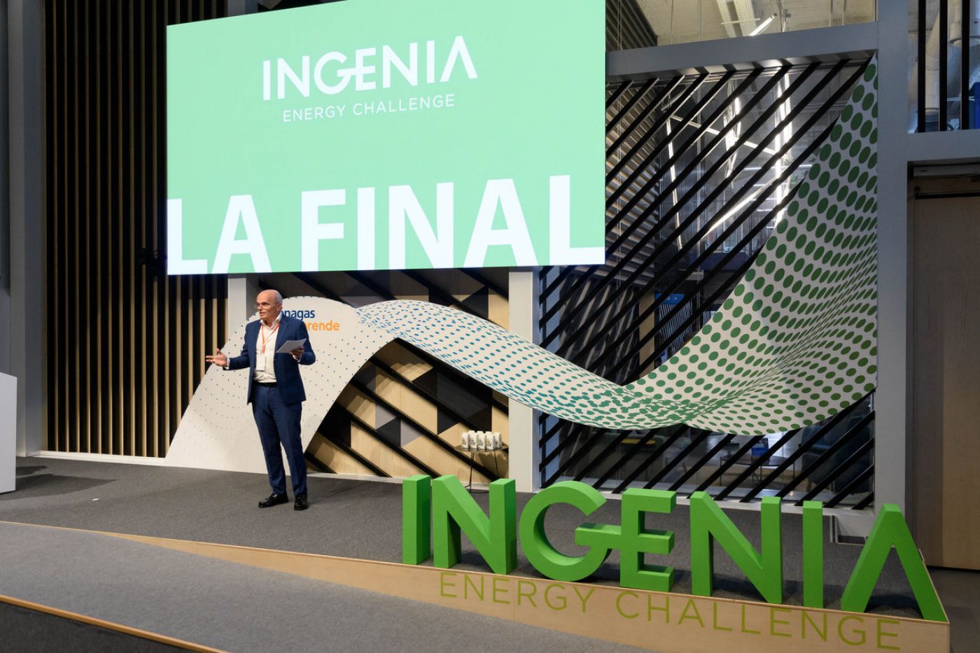 Business Development and Affiliates General Manager of Enagás during his speech