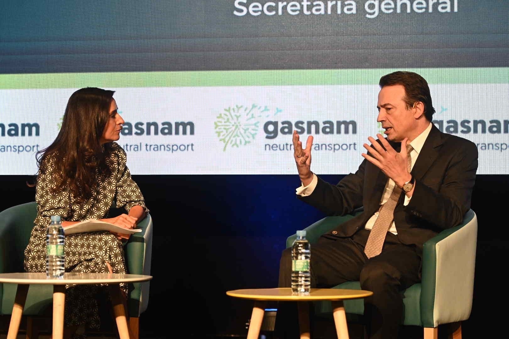 Enagás CEO during his intervention at an event