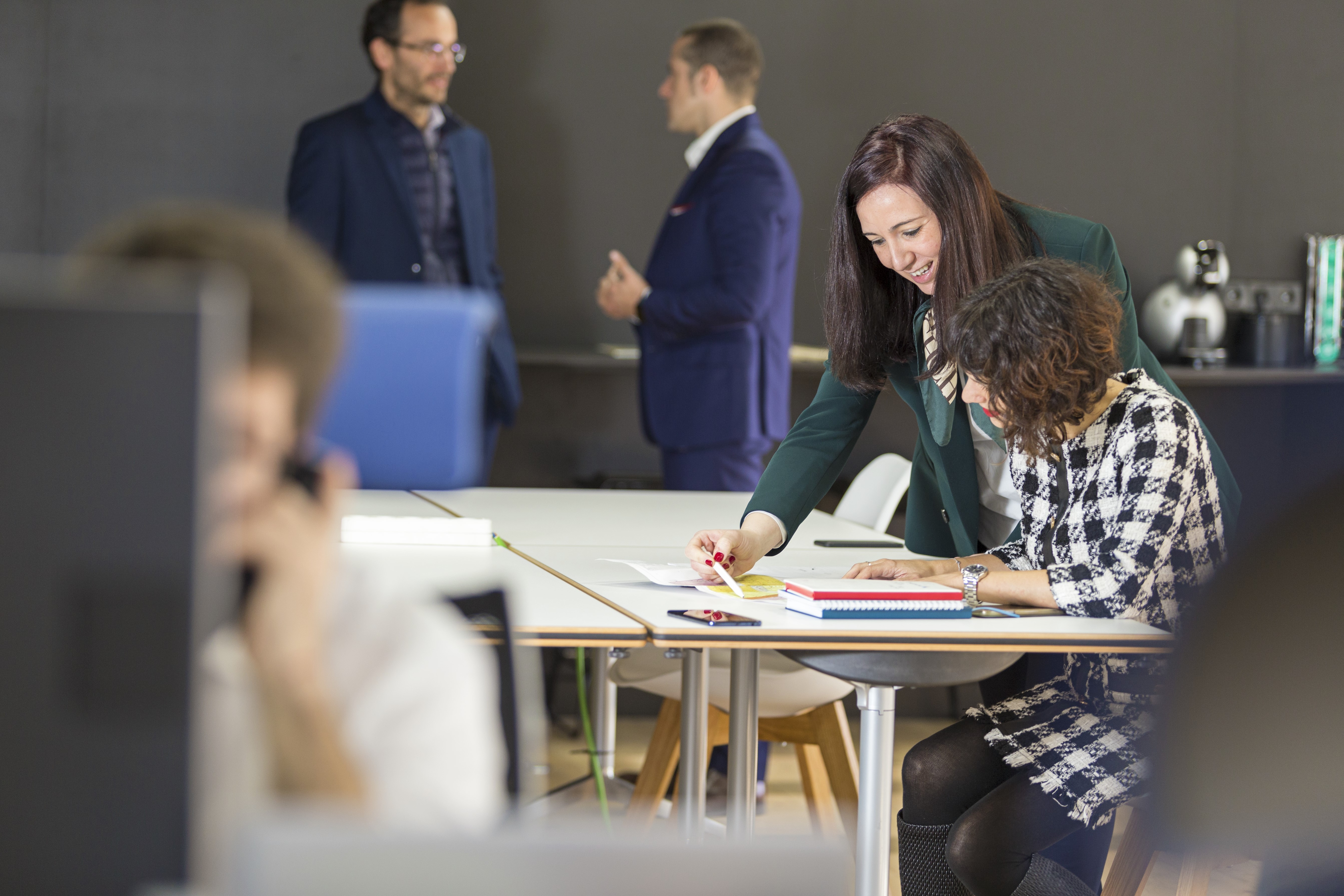 Professionals in work environment