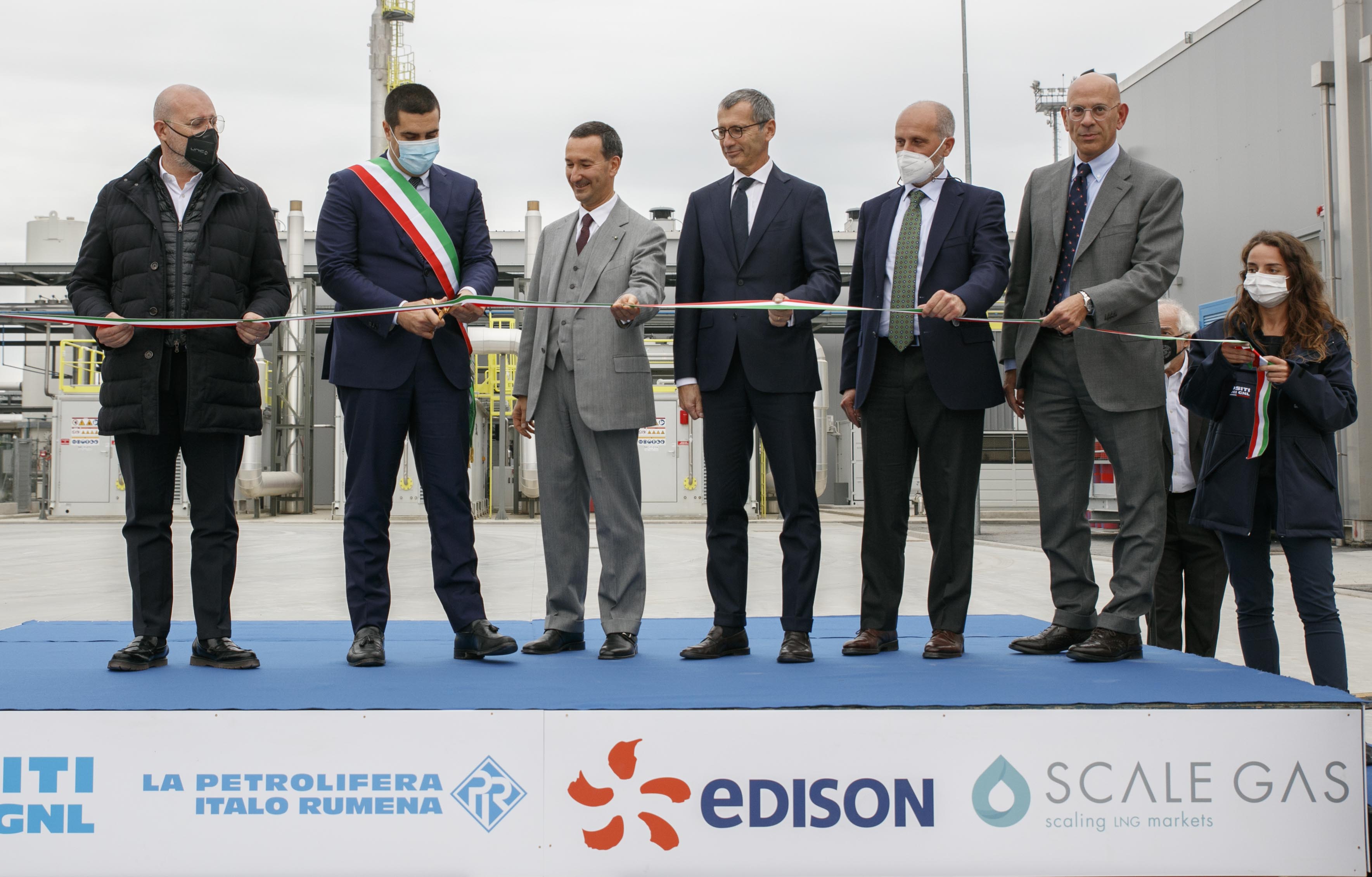 Ravenna lng plant inauguration ceremony