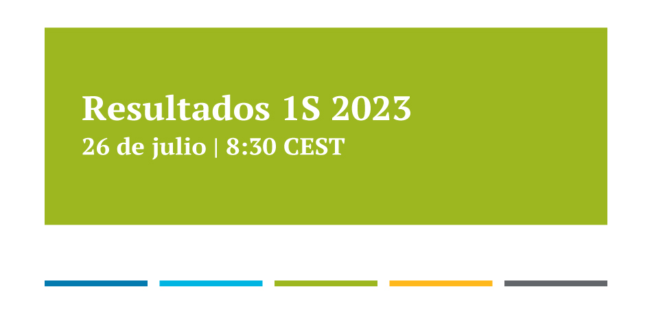 Creatividad anunciando la presentación de resultados del primer semestre de 2023 de Enagás