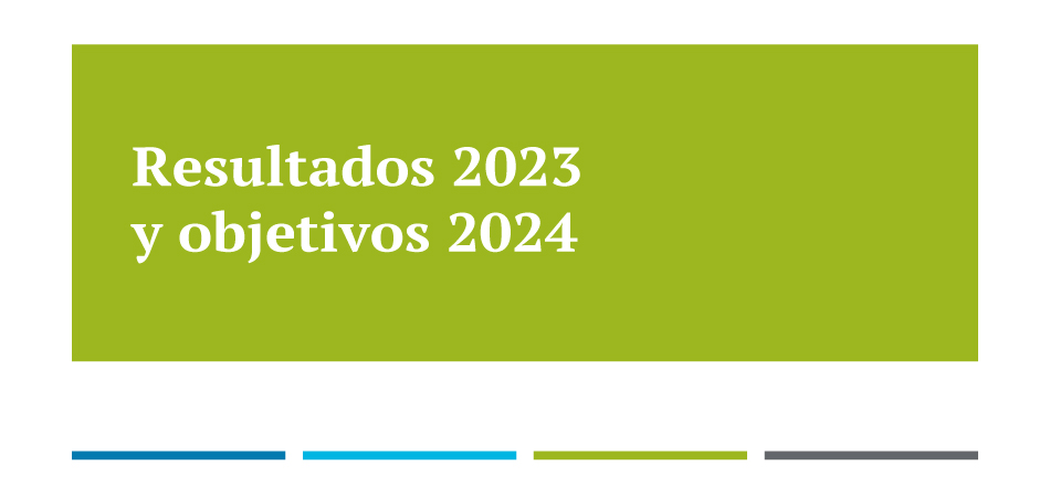 Imagen sobre la presentación de resultados 2023 y objetivos 2024