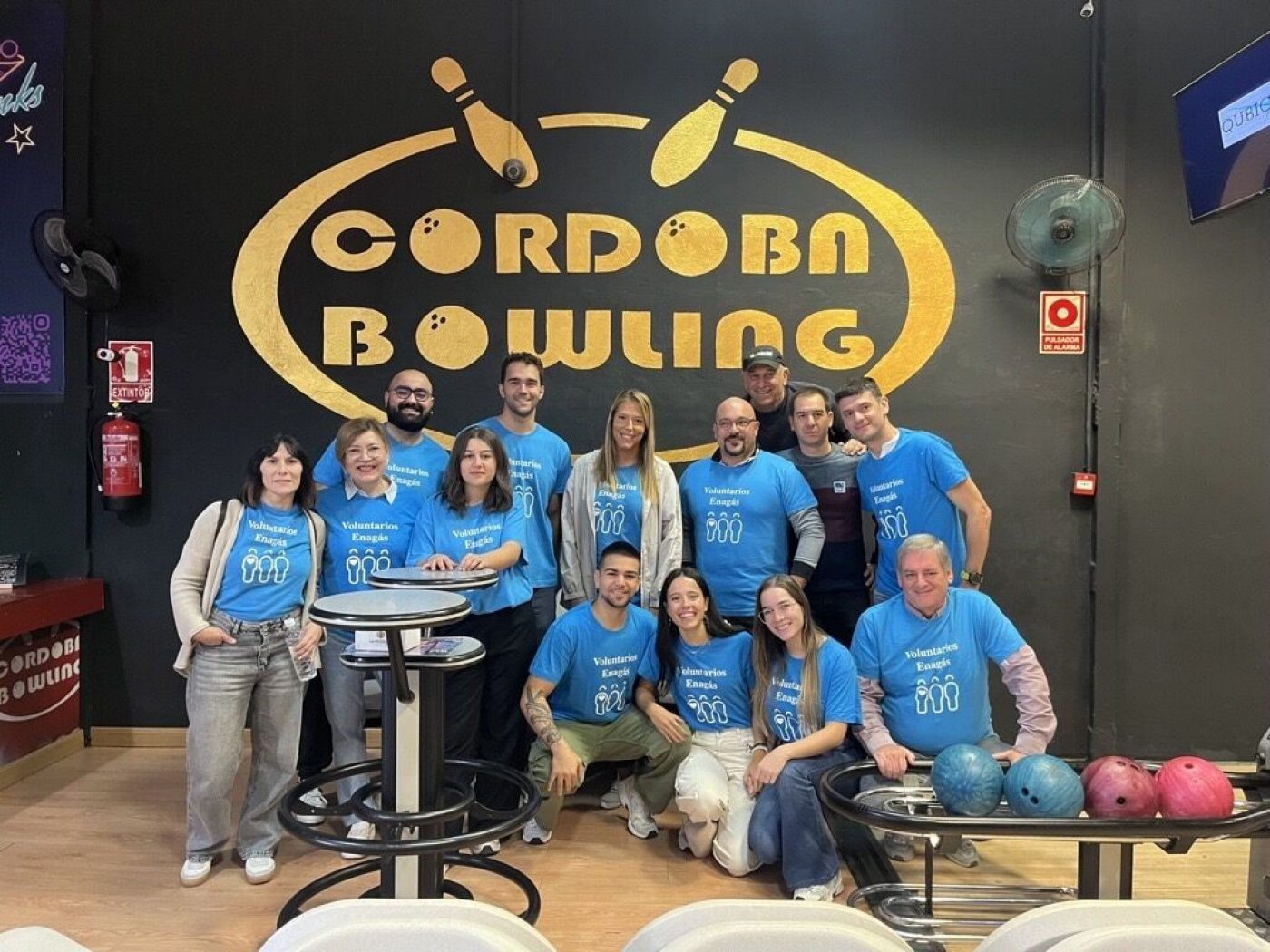 Profesionales de Enagás durante la jornada solidaria en Córdoba