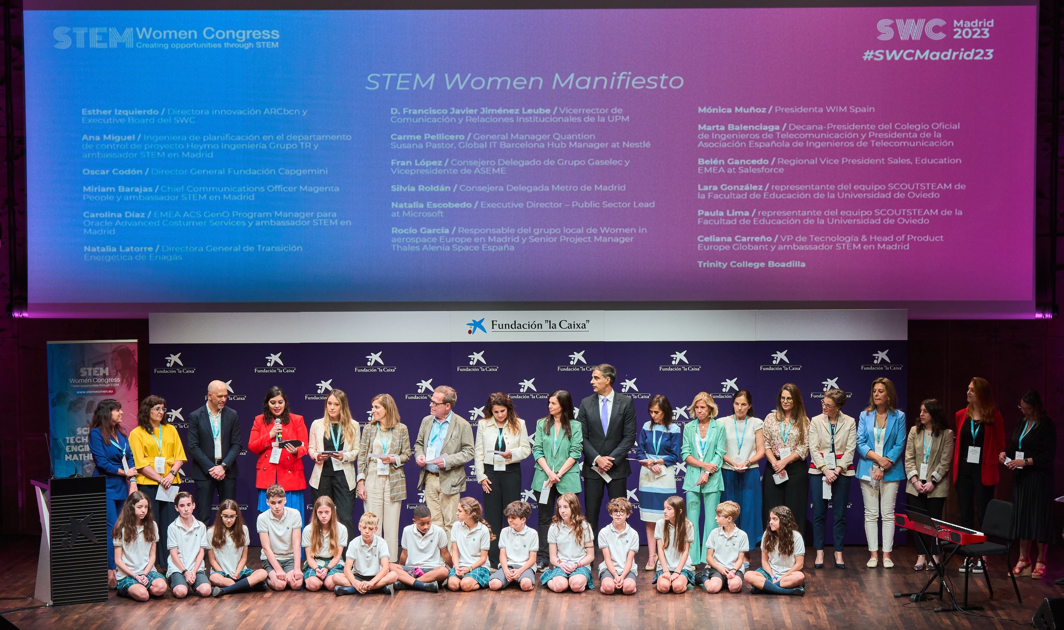 Professionals during the STEM Women Congress 