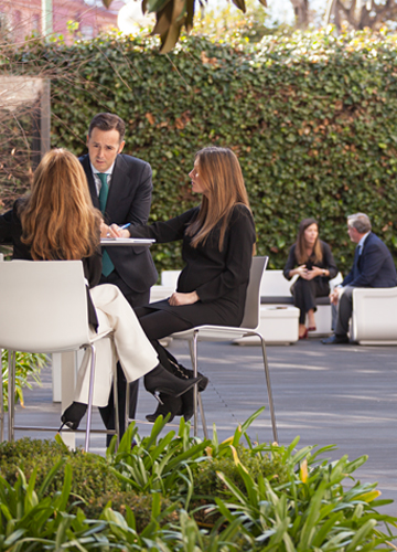 Enagás employees in a work environment