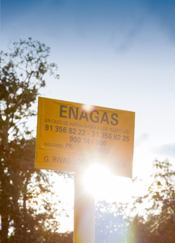 Enagás landmark in a landscape