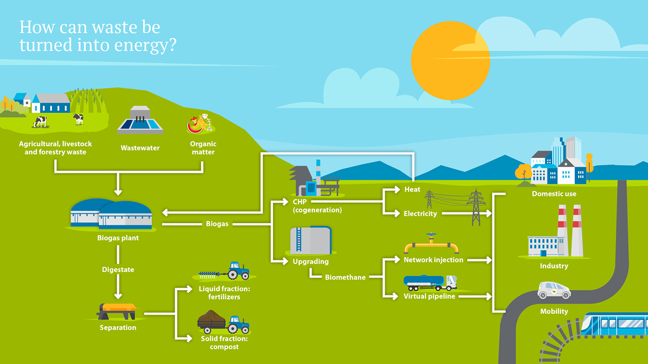 Biomethane diagram