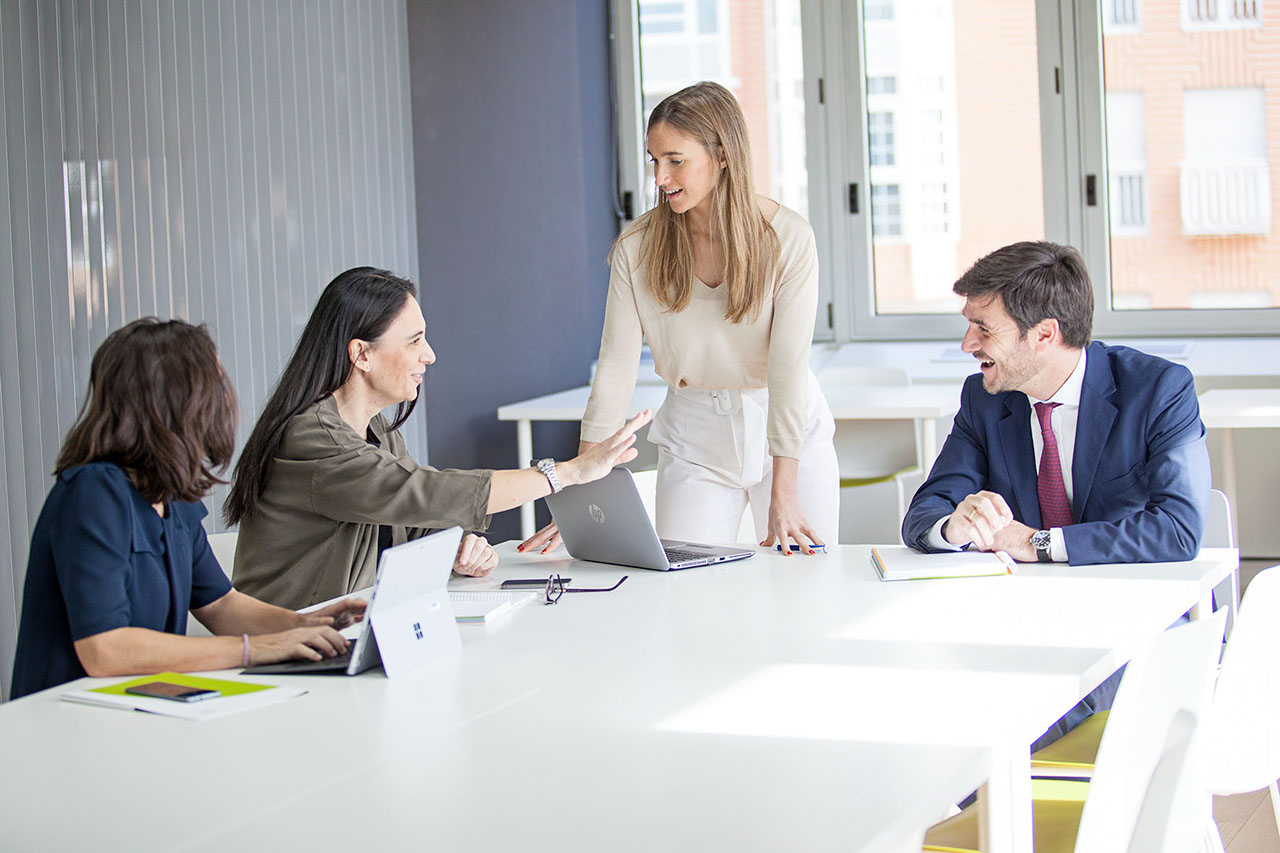 Professionals during a meeting