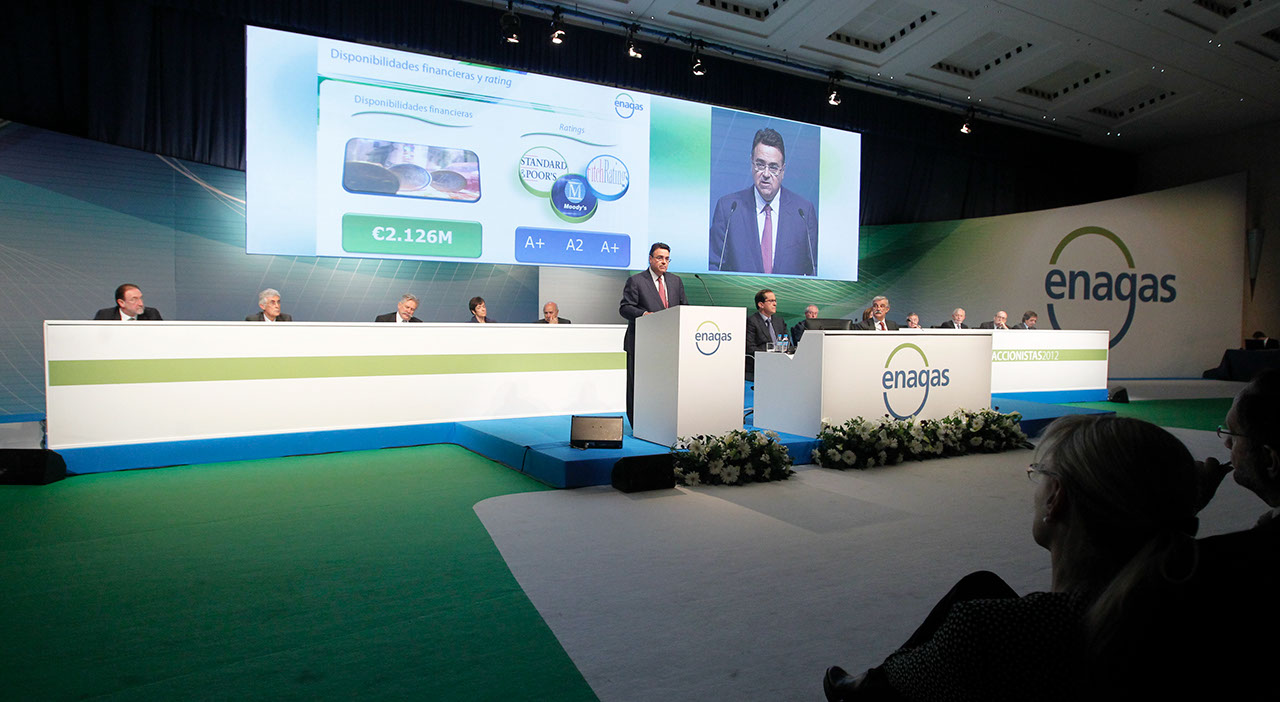 Enagás Chairman at the 2012 General Shareholders’ Meeting