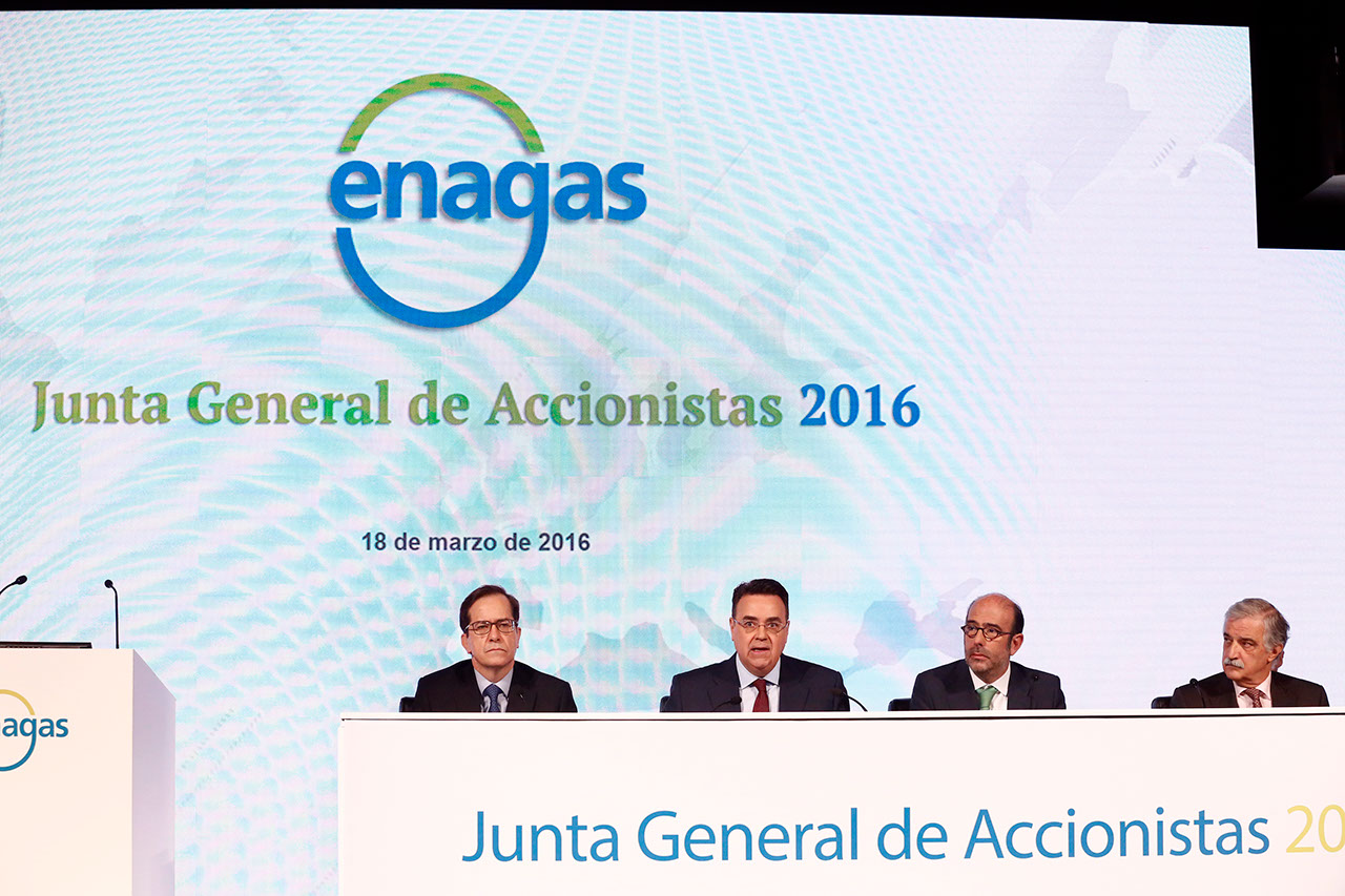 Enagás management personnel at the 2016 General Shareholders' Meeting