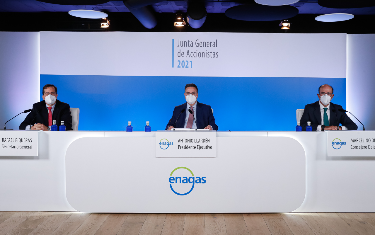 Enagás management at the 2021 General Shareholders' Meeting
