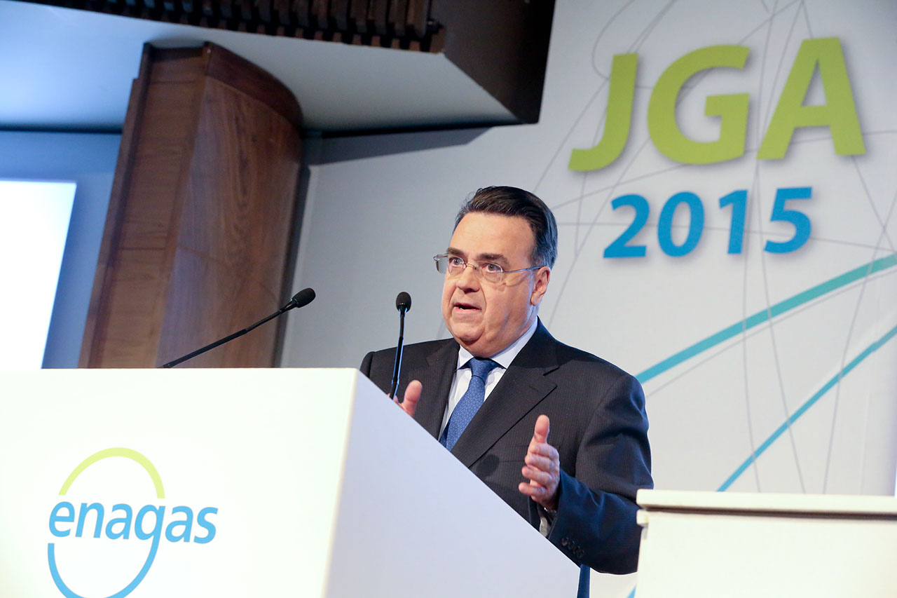  Enagás' Executive Chairman, Antonio Llardén, during the General Shareholders' Meeting