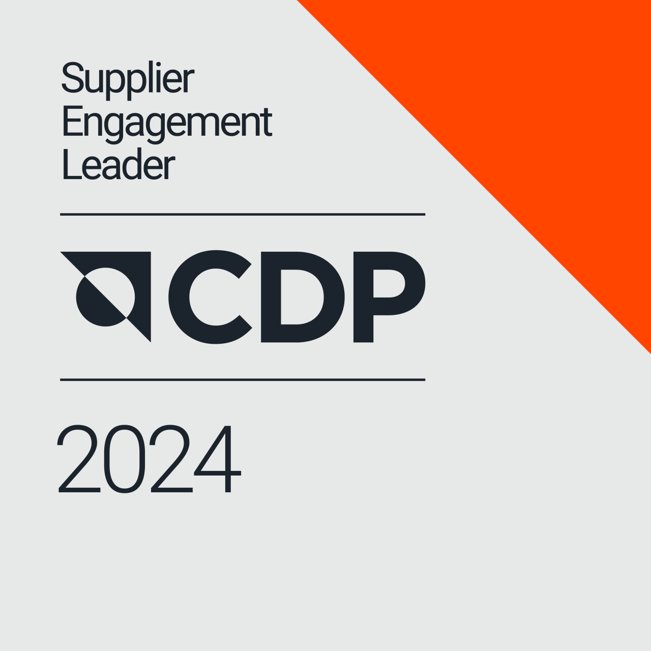 Logotipo al reconocimiento de CDP al Supplier Engagement Leader