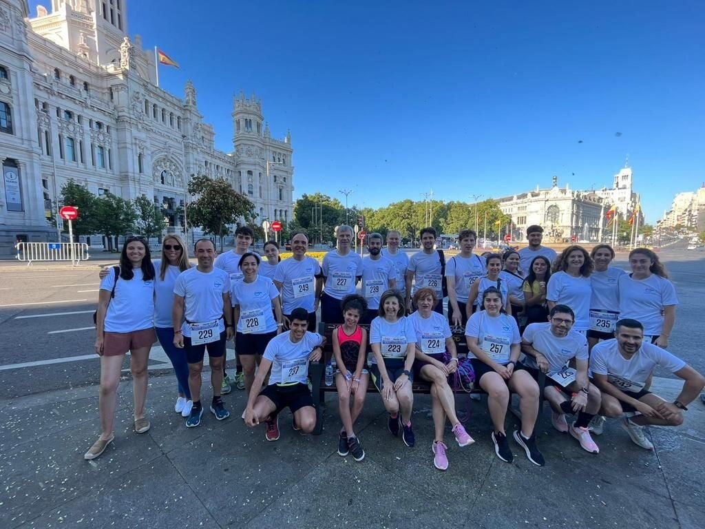 foto de grupo en una carrera