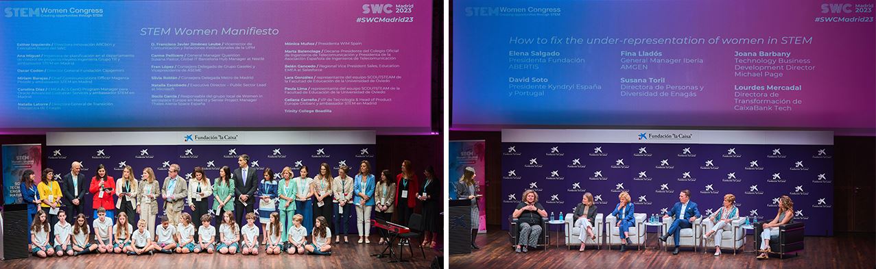 Profesionales durante el STEM Women Congress